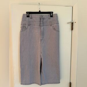 NWT Tibi double waisted denim skirt. Size 29